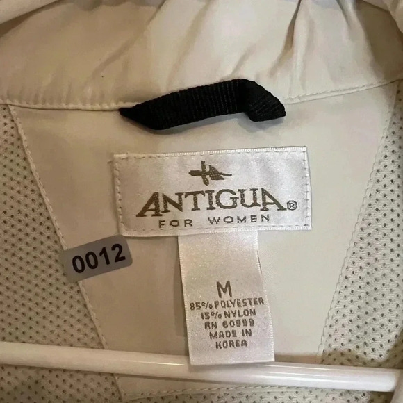 Antigua white lightweight bomber jacket M - Picture 4 of 5